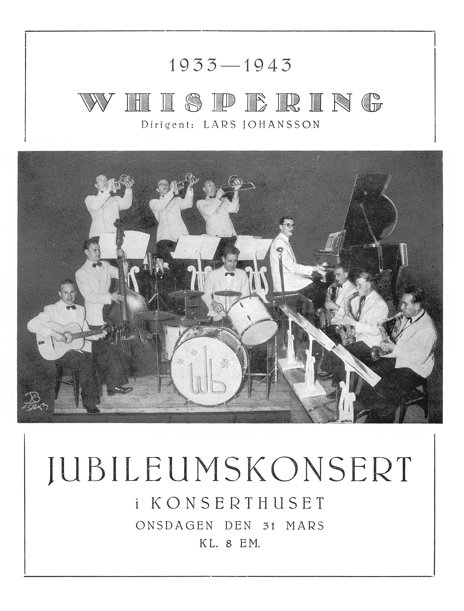 Programblad för 10-årsjubileum